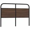 vidaXL Tête de lit chêne marron 135 cm acier et bois d'ingénierie