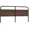 vidaXL Tête de lit chêne marron 190 cm acier et bois d'ingénierie