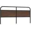 vidaXL Tête de lit chêne marron 200 cm acier et bois d'ingénierie