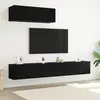 vidaXL Ensemble meuble TV 3 pcs Chêne noir Bois d'ingénierie