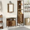 vidaXL Vidaxl Meuble Lavabo Salle De Bain Avec Évier Intégré En Bois A...