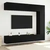 vidaXL Ensemble meuble TV 5 pcs Chêne noir Bois d'ingénierie