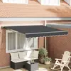 vidaXL Auvent Rétractable Manuel Vidaxl Anthracite 300x250 Cm