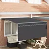 vidaXL Auvent Rétractable Anthracite 300 x 250 cm Tissu