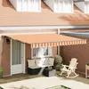 vidaXL Auvent Rétractable Jaune et Orange 400x300 cm Polyester