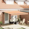 vidaXL Tissu de auvent avec Jaune et Orange 400 × 300 cm Polyester