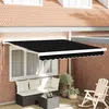 vidaXL Auvent Noir 350 x 250 cm Polyester et Aluminium