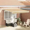 vidaXL Auvent Rétractable Multicolore 350 x 250 cm Polyester et métal