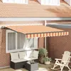 vidaXL Auvent Rétractable Jaune et Orange 300 x 250 cm