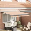 vidaXL Auvent Rétractable Automatique Rayé Multicolore 300x250 cm