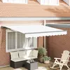 vidaXL Auvent Rétractable Blanc 300x250 cm
