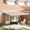 vidaXL Auvent Rétractable Multicolore 450 × 300 cm Polyester et métal