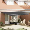 vidaXL Auvent Rétractable Anthracite 450x300 cm