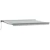 vidaXL Auvent Rétractable Anthracite et blanc 500 × 300 cm