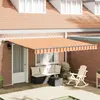 vidaXL Auvent rétractable automatique jaune et orange 400x350 cm