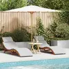 vidaXL Vidaxl Chaise Longue Ensemble De 2 Marron, Gris Clair