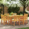 vidaXL Chaises de jardin 6 pcs 56x55.5x90 cm Bois massif d'acacia