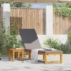 vidaXL Transat Marron 202 x 53 x 89 cm Bois d'Acacia Massif