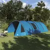 vidaXL Tente tunnel avec toit Bleu et gris 778 x 356 x 210 cm