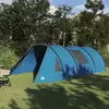 vidaXL Tente tunnel avec toit Bleu et gris 778 x 356 x 210 cm
