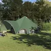 vidaXL Tente tipi avec toit avec évent Vert et gris 600 x 600 x 347 cm