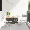 vidaXL Vidaxl Ensemble De Bistro Pliable 3 Pièces Beige En Acier