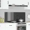 vidaXL Vidaxl Crédence De Cuisine Grise 120x50x0,6 Cm En Verre Trempé