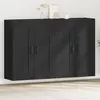 vidaXL Vidaxl Armoires Murales 2 Pcs Chêne Noir Bois D'ingénierie
