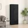 vidaXL Armoire Murale Montage mural 2 pcs Chêne noir 69,5 x 34 x 90 cm