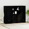 vidaXL Highboard Chêne noir 132 x 35,5 x 103,5 cm Bois d'ingénierie