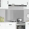 vidaXL Protection de cuisine Gris clair 110 x 60 cm verre trempé