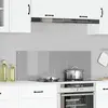 vidaXL Dosseret de Cuisine Gris Clair 120x40x0,6 cm Verre Trempé
