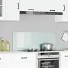 vidaXL Dosseret De Cuisine Vidaxl Blanc 110x40x0,6 Cm En Verre Trempé