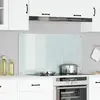 vidaXL Protection de cuisine Blanc 110 x 60 cm verre trempé