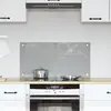 vidaXL Protection de cuisine Gris clair 80 x 40 cm verre trempé