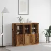 vidaXL Buffet 3 pcs Bois ancien 123 x 37 x 100 cm Bois d'ingénierie