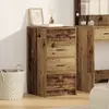 vidaXL Buffet Vidaxl En Bois Vieilli 40x41x75 Cm En Bois D'ingénierie