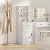 vidaXL Highboard Vidaxl Blanc 40x41x135 Cm En Bois D'ingénierie
