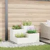 vidaXL Jardinière Vidaxl 100x100x60 Cm Acier Blanc