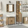 vidaXL Meubles de salle de bain 3 pcs Marron Bois d'ingénierie