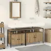 vidaXL Meubles de salle de bain 3 pcs Marron Bois d'ingénierie