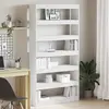 vidaXL Bibliothèque Blanc Bois d'ingénierie