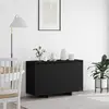 vidaXL Buffet Noir 120 x 41 x 75 cm Bois d'ingénierie