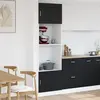 vidaXL Armoire suspendue Chêne noir 60 x 57 x 207 cm Bois d'ingénierie