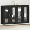 vidaXL Cabinets muraux 2 pcs Chêne noir 69,5 x 34 x 90 cm