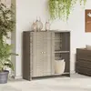 vidaXL Vidaxl Armoire De Rangement Gris Clair 100 X 36 X 102 Cm Rotin