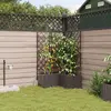vidaXL Jardinières Vidaxl Avec Système D'irrigation 3 Pcs Marron