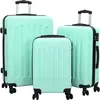 vidaXL Valise 3 pcs Vert menthe 50 x 31 x 78 cm Plastic ABS