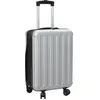 vidaXL Valise rigide pliable 20 pouces Argent 34x23x55.5 cm ABS