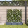 vidaXL Jardinières Vidaxl Avec Système D'irrigation 3 Pièces Gris